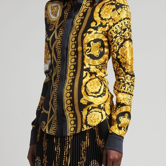 Versace La Coupe Des Dieux Silk Shirt NWOT - Picture 3 of 16